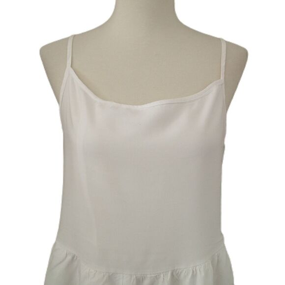 Beach by Exist Mini Dress Dip Dyed Ombre Strappy Back Tiered Ruffles Medium. - Picture 2 of 12